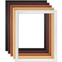 myposterframe Einzelrahmen Mira Schattenfugen Rahmen Leerrahmen für Leinwand, (1 Stück), 30x40 cm, Weiß matt, Echtholz