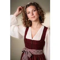 MarJo Dirndl Midi Dirndl 2tlg. - RÖTHLEIN - bordeaux