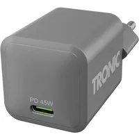 Tronic TRONIC® Schnellladegerät Nano GaN, 45 W, USB-C max. 45 W PD-kompatibel Universal-Ladegerät