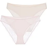 Dorina Slip Willa (2er Pack) teilweise mit floraler Spitze