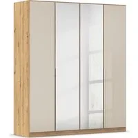 OTTO home Drehtürenschrank Kleiderschrank Kleiderschränke Schrank Garderobe AGORDO mit Glasfront (in zwei Griff-Farben, Breiten 91-405 cm) durchdachte Innenausstattung, in 8 Breiten und 2 Höhen MADE IN GERMANY