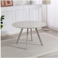 Duo Collection Esstisch Tisch Pina (1-St), Lackierte Oberfläche, Cashmere Farben