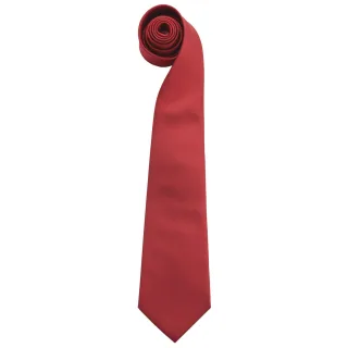 Premier Mens Fashion "Colours" Arbeit Clip auf Krawatte (2er-Pack) (Rot)