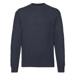 Fruit of the Loom - "Classic" Sweatshirt für Herren angesetzte Ärmel (Dunkelmarineblau)