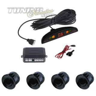 Premium Einparkhilfe 4x SENSOR Rückfahrwarner PDC inkl. Display viele Fahrzeuge