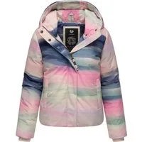 Ragwear Winterjacke Amarrena Wasserdichte Damen Steppjacke mit modischem Farbverlauf