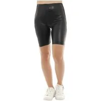F&K-Mode Shorts Damen Shorts Mini Hose Kurz Glanz-Matt Optik Lack Glanzoptik