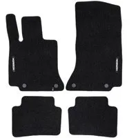 OMAC Auto-Fußmatten Velours für Mercedes-Benz C-Klasse W206 2021-2025 Schwarz 4 teile (4 St), für Mercedes-Benz C-Klasse W206 2021-2025 Mercedes-Benz C-Klasse W206 2021-2025, Antirutsch,Wasserfest,Einfache Installation