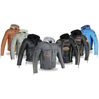 Alpha Speeds Motorradjacke - /Freizeit Herren Lammlederjacke Bikerjacke Highway 11 (Abnehmbares Innenfutter und Kapuze, (NEUE VERSION 2025) Aus weichem Lammleder, inkl. einsetzbarer Protektoren