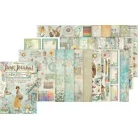 Stamperia Motivpapier Junk Journal Book Daisy Art, 16 Bogen