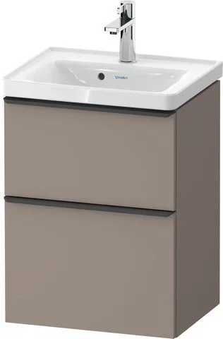 Duravit D-Neo Waschtischunterbau wandhängend Basalt Matt 484x372x625 mm - DE43500BD430000 DE43500BD430000