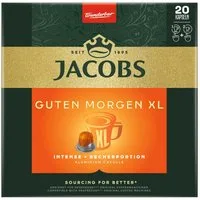 JACOBS Kaffee, Jacobs Kaffee Kapseln Guten Morgen XL Intense 20Stück Packung 114g