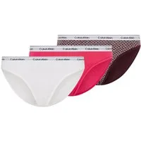 Calvin Klein Underwear String 3 PACK THONG (LOW-RISE) (Packung, 3-St., 3er-Pack) mit Logobund