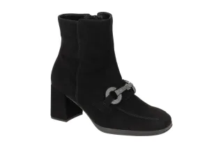 Gabor 35.693 Damen Stiefeletten Schwarz Elegant Blockabsatz