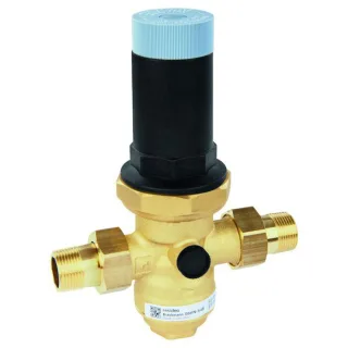 Honeywell Niederdruck-Druckminderer D06FN-1/2LFB Messing bleifrei, MS-Tasse, Tülle 1/2"