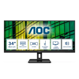 AOC Essential-line U34E2M/BK | u34e2m | LED-Monitor - 86.4 cm (34")