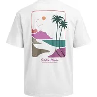 Neverless Oversize-Shirt Herren T-Shirt - Golden Hours - Oversized Relaxed Fit Sommer Fashion mit Print