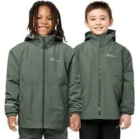 Jack Wolfskin 3-in-1-Funktionsjacke ICELAND 3IN1 JACKET K mit Kapuze, wasserdicht, winddicht, atmungsaktiv