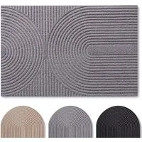 Blumtal Fußmatte rutschfeste Schmutzfangmatte aus langlebigem Polyester, Fußmatte innen/Schmutzfangmatte außen