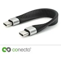 conecto conecto USB-C auf USB-C Daten und Lade-Kabel USB 4 Gen 3 Schnellladefu USB-Kabel