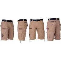 Geographical Norway Shorts Cargo Shorts kurze Hose knielang Short Bermuda Baumwolle Freizeit
