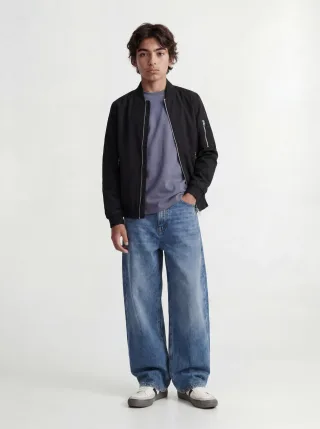 JACK&JONES - JJERUSH BOMBER NOOS JNR Black - Gr. - 152