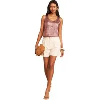 Love & Roses Trägertop Love & Roses Satin-Trägertop mit Nieten (1-tlg)