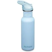 Klean Kanteen Trinkflasche Edelstahl Trinkflasche Classic 536ml Flip Sport Cap Hellblau Clear Sky