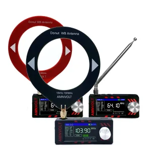 AMNVOLT V3S SI4732 DSP Radio Receiver with HiZ Full Band 1.9 Inch IPS Screen Supports SSB USB LSB AM FM Modes Built-in H