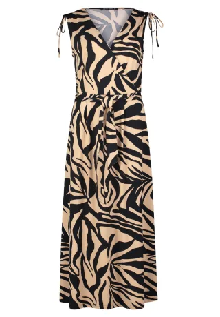 Betty Barclay - Jerseykleid Schwarz/Beige - Gr. - 38