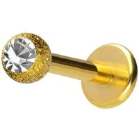 PIERCINGLINE Piercing-Set Chirurgenstahl Labret DIAMANTOPTIK + KRISTALL (Labrets, 1-tlg)