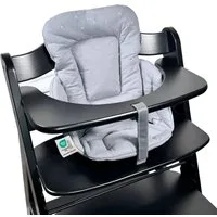 LaLoona Hochstuhlauflage Grau, Sitzverkleinerer für Hochstuhl Hauck Alpha und Beta - Baby Sitzpolster