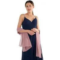 MayTree Modeschal Chiffon Schal Stola Umschlagtuch für Abendkleid Cocktailkleid 70x180, (Stück, 1-St)