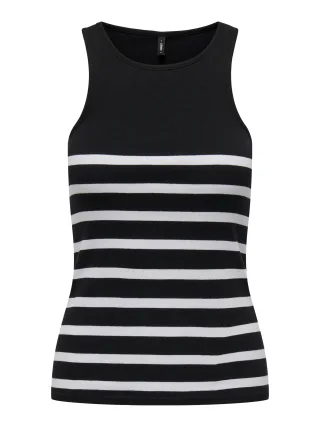 ONLY - ONLKENYA LIFE STRIPE TANK TOP JRS NOOS black - Gr. - M