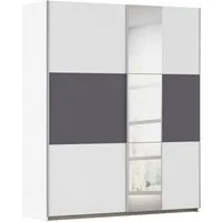 OTTO home Kleiderschrank Mehrzweckschrank Aktenschrank Möbel Mietswohnung TOPSELLER ASTANA (3 Ausstattungen BASIC/CLASSIC/PREMIUM (inkl. SOFT-CLOSE-FUNKTION) mit 3 Spiegelelementen, Metallgriffleisten alufarbig MADE IN GERMANY