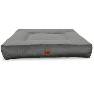 Petliving orthopädisches Hundebett Mara XXL aus Cord 120 x 100 cm anthrazit