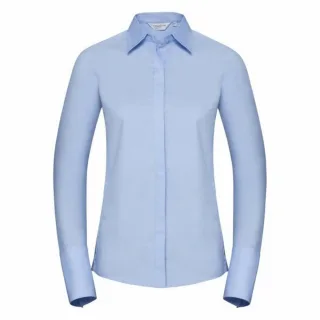 Russell - Langärmelige Stretch-Bluse - Damen (Hellblau)
