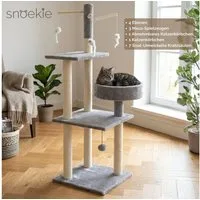 SNOEKIE Kratzbaum SNOEKIE Kratzbaum, Liegekorb, Stabil, Plattformen und Spielzeug, 125cm