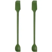 FOUORTUNATE-BEE Teigschaber 2 Stück Silikonspatel Multifunktional Teigschaber Doppelseitig, für Küche, Backen und Kochen Vielseitige Teigschaber
