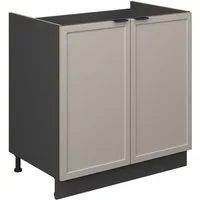 Vicco Unterschrank Fame-Line, GrauBeige/Anthrazit, 80 cm ohne Arbeitsplatte (1-St)