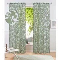 OTTO home Gardine Issoire (1 St), Stangendurchzug, transparent, Wohnzimmer, Schlafzimmer, Esszimmer, gemustert, modern