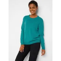 bonprix Strickpullover aus Polyacryl, mit Rundhals-Ausschnitt, lässige Passform