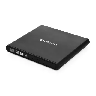 VERBATIM 53504 DVD Recorder USB 2.0 8x/6x/24x Slimline Portable schwarz M-DISC Retail