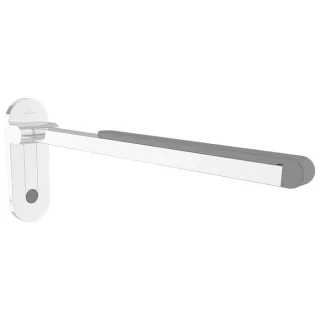 Villeroy und Boch Vicare Desing Klappgriff 92171661 65 cm, Edelstahl verchromt, weiche Auflage und Aushängemechanismus
