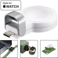 Hama USB-C Ladegerät Wireless Charger für Apple Watch Smartwatch-Ladekabel, USB-C, Lader Kabellos für Apple Watch Series 1 2 3 4 5 6 7 8 9 10 11 SE