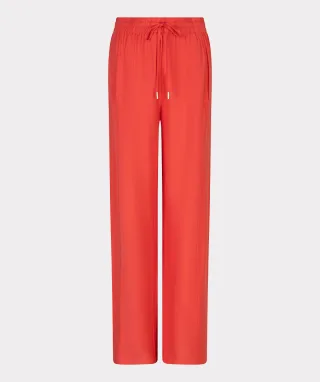 Esqualo - Hose mit breitem Gummibund rot - Gr. - 34