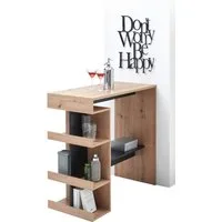 Stolkom Sp.z.o.o. Bartisch Smash, Eiche Artisan Dekor, Tisch mit Ablagefächer
