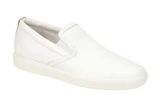 "Ecco 470493 Soft 7 Ladies Slip On Wei? Sportliche Halbschuhe Sneaker"