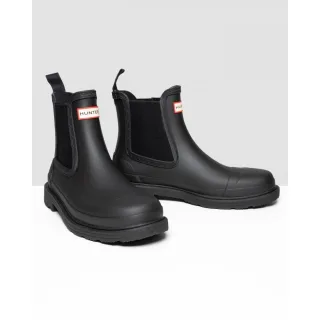 Hunter Commando Damen Chelsea-Stiefel in Schwarz