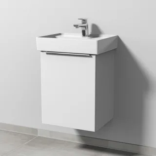 Sanipa 3way Waschtischunterbau zu Villeroy & Boch Collaro Waschtisch mit 1 Tür, Weiß-Soft UM83043